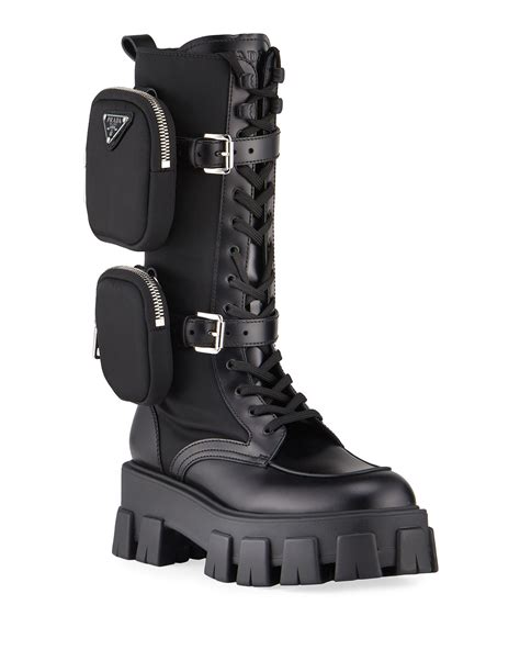 botas militares prada